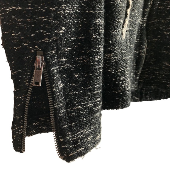 Maison Scotch Hoodie Size Small Black Heathered Lurex - Picture 6 of 11